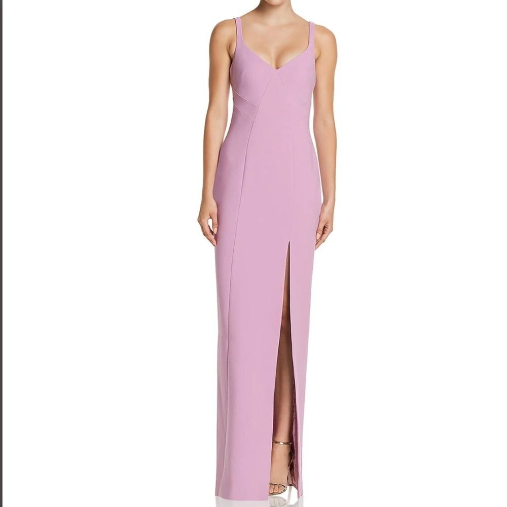 Likely Georgina V-Neck Sheath Evening Dress